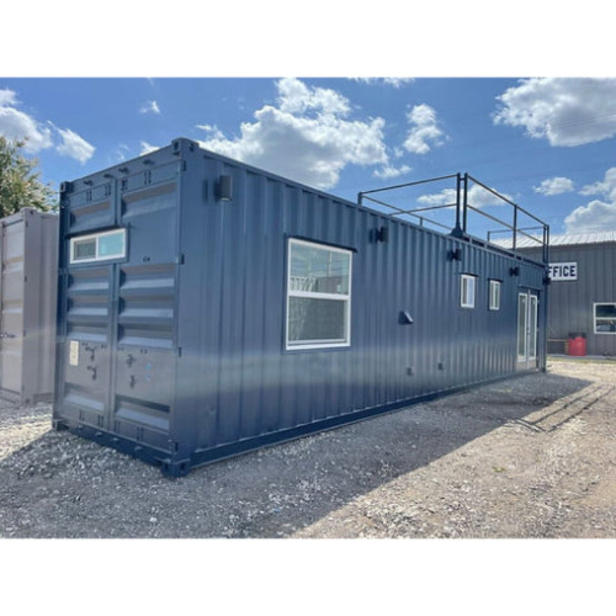 Casa contenedor de 40 pies modelo Joshua – módulo habitable prefabricado con distribución interior