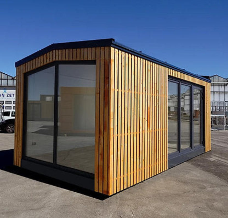 Contenedor de oficina 18 m² (6×3 m) – módulo prefabricado profesional aislado para uso empresarial