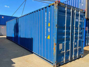 Contenedor marítimo High Cube (HC) de 40 pies usado – gran capacidad para almacenamiento y logística industrial