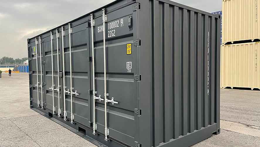 Contenedor marítimo High Cube de 20 pies Open Side (puertas laterales) – acceso completo lateral para carga industrial