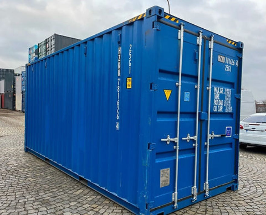 Contenedor marítimo de 20 pies High Cube (HC) de ocasión – almacenamiento industrial reforzado