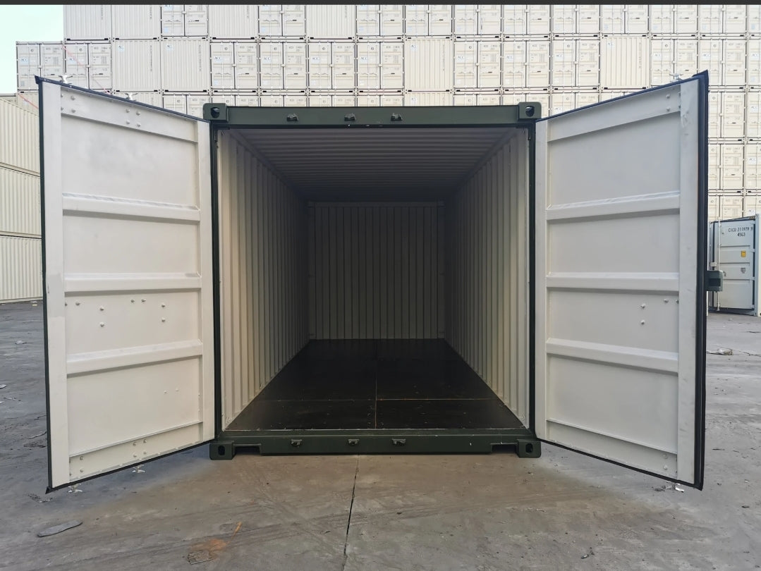 Contenedor marítimo de 20 pies nuevo (One Trip) – estándar ISO para almacenamiento y transporte