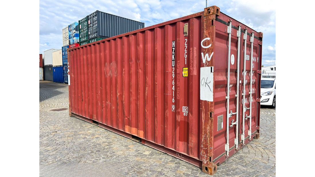 Contenedor marítimo de 20 pies usado – grado Wind & Watertight (WWT) – almacenamiento seguro