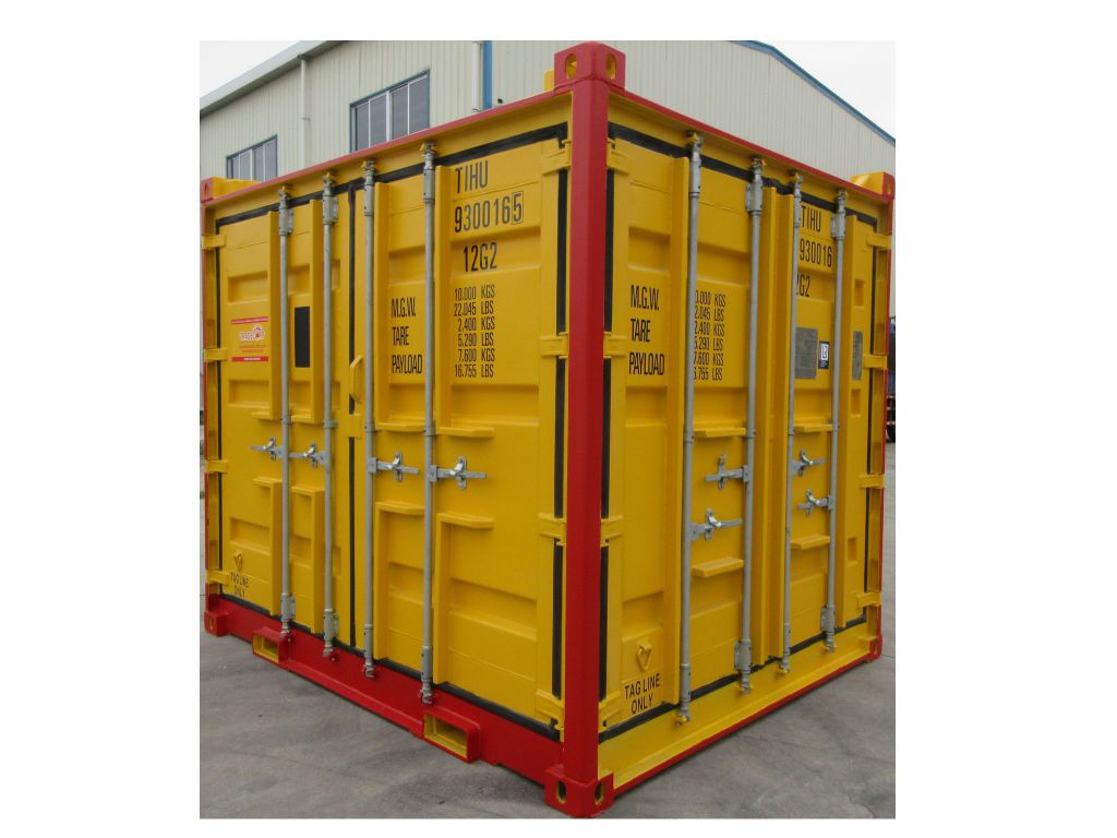 Contenedor offshore DNV 2.7-1 de 10 pies con lateral abierto – uso industrial y marítimo