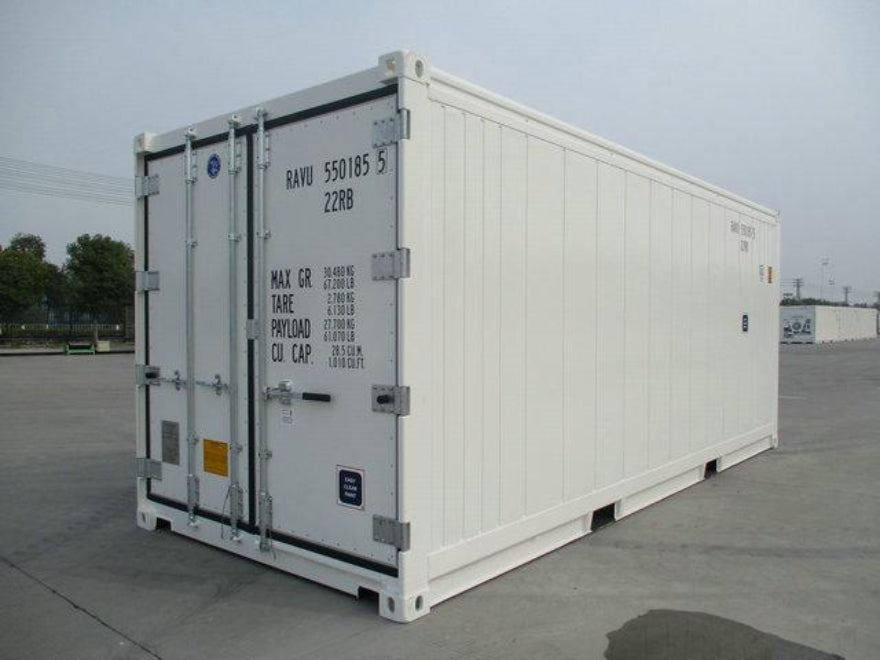 Contenedor refrigerado Reefer de 20 pies usado – equipo frigorífico industrial operativo