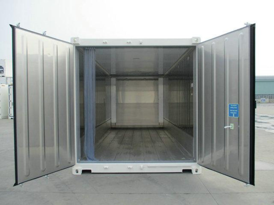 Contenedor refrigerado Reefer de 20 pies usado – equipo frigorífico industrial operativo