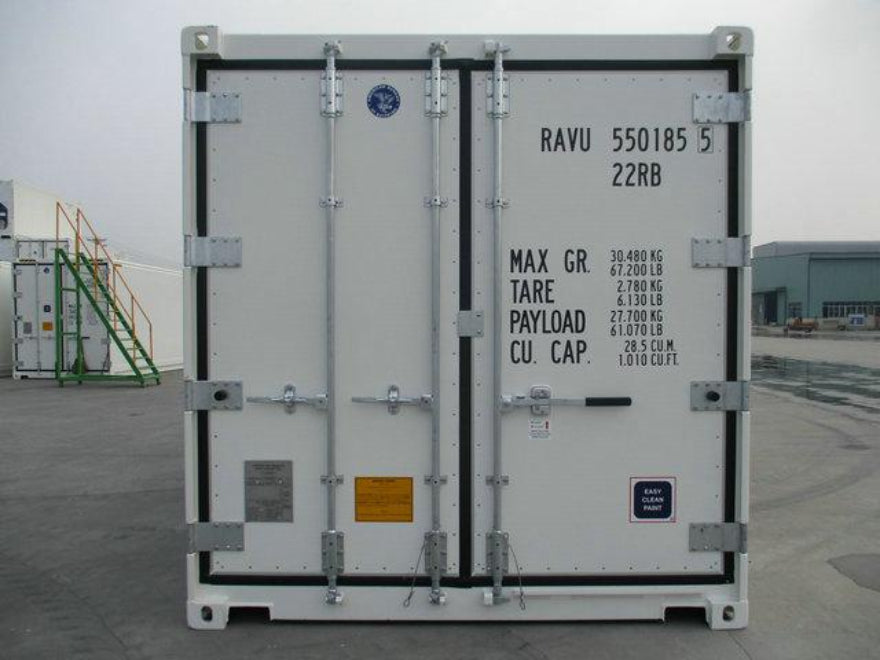 Contenedor refrigerado Reefer de 20 pies usado – equipo frigorífico industrial operativo