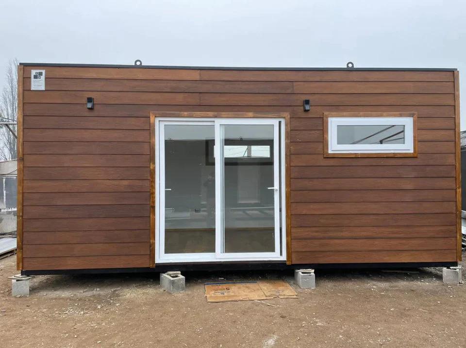 Módulo prefabricado Atenas 18 m² – espacio habitable compacto con dormitorio, baño y cocina integrada