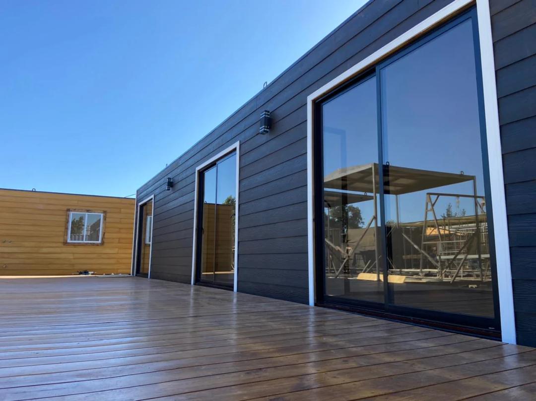 Módulo prefabricado Carpenter 36 m² – vivienda modular con 2 dormitorios, baño y zona de estar