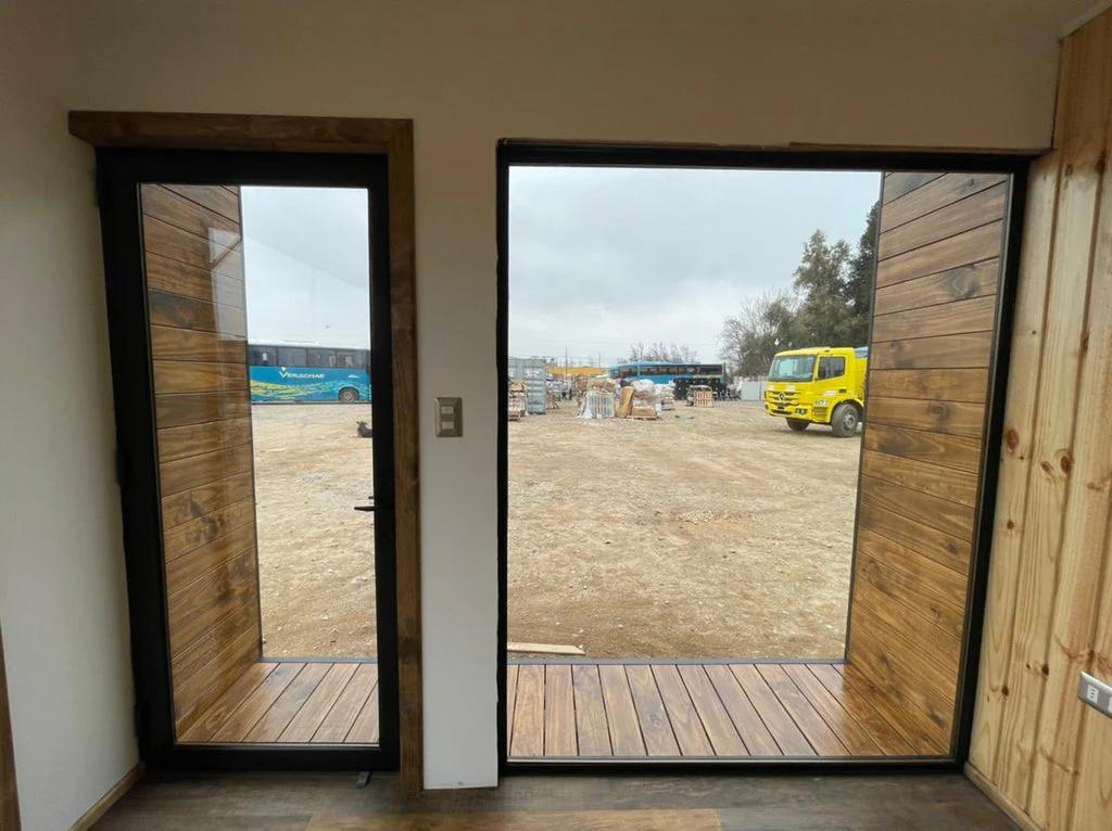 Módulo prefabricado Valdivia 18 m² – espacio compacto con diseño moderno, dormitorio y baño completo
