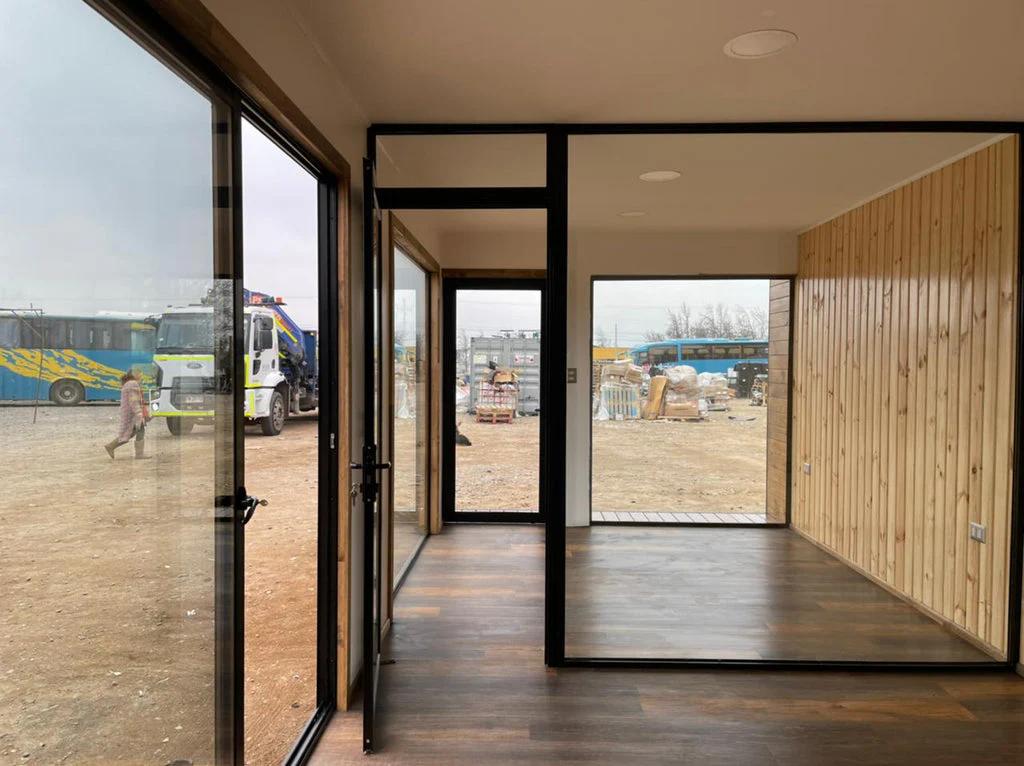 Módulo prefabricado Valdivia 18 m² – espacio compacto con diseño moderno, dormitorio y baño completo